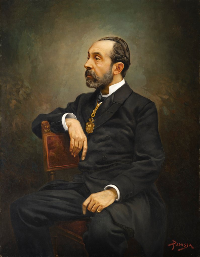 Retrato del Doctor Bartolomé Robert, médico y político nacido en México que fue alcalde de Barcelona en 1899