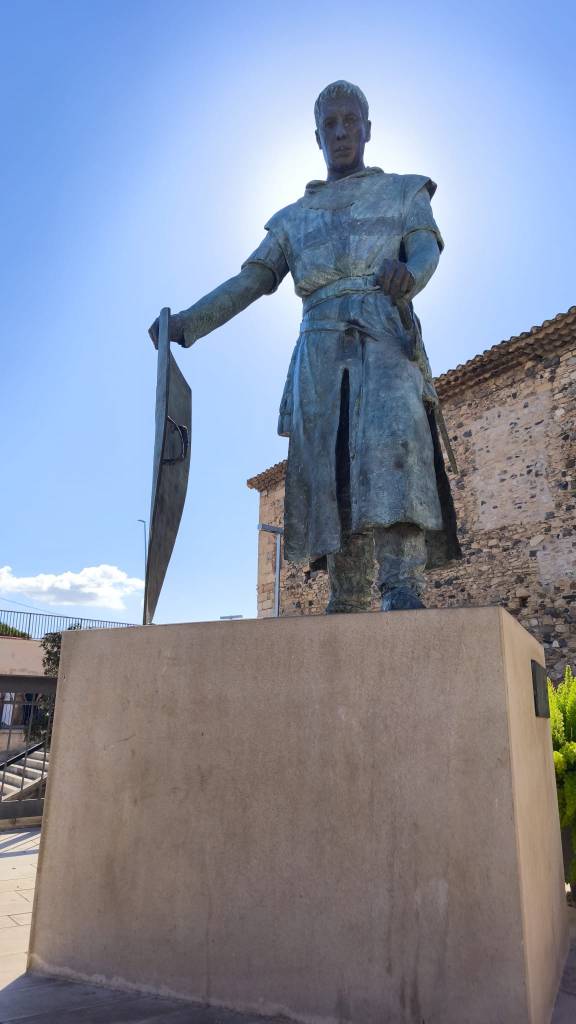 Escultura de Sant Jordi en Montblanc